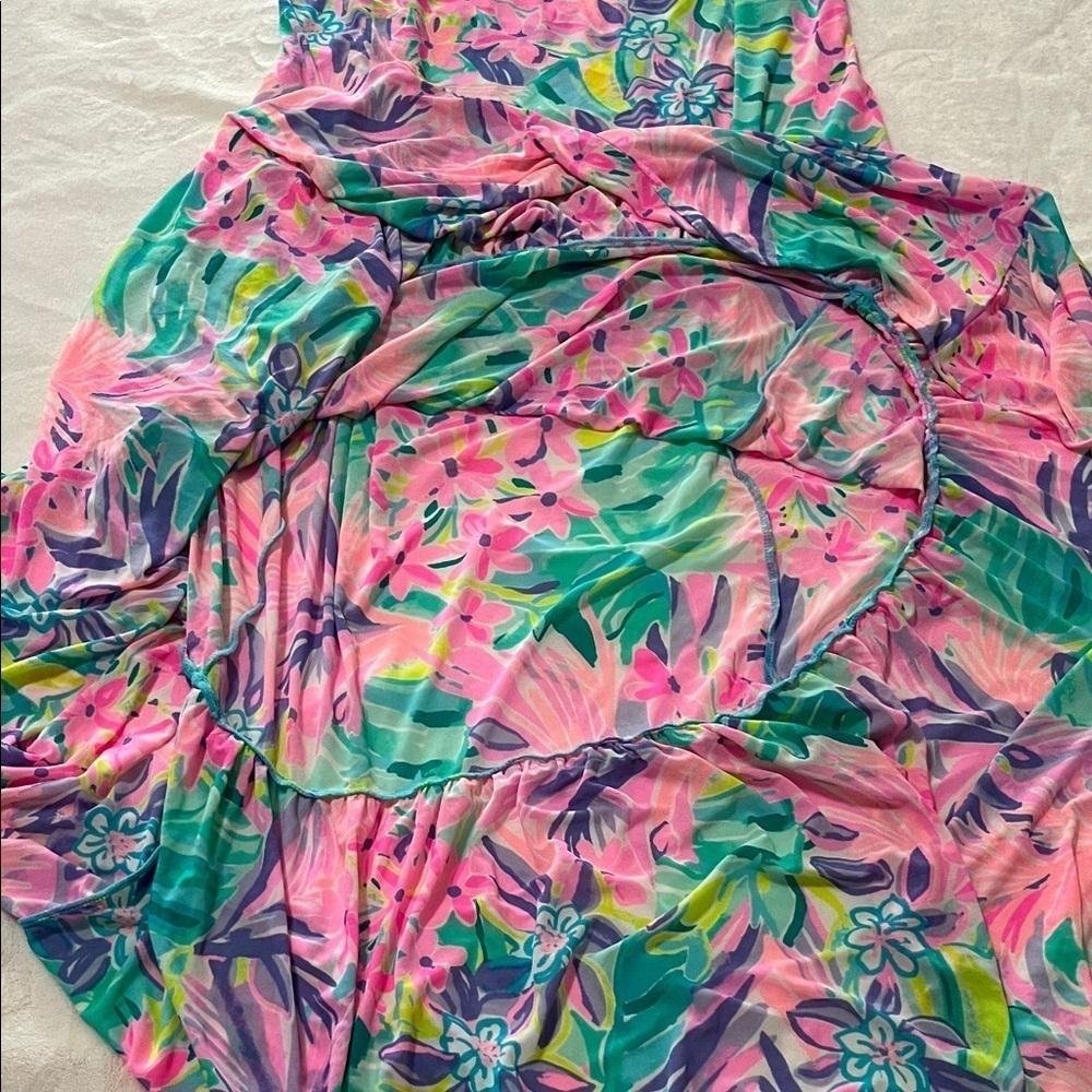 Lilly Pulitzer Pink Floral Maxi Dress - Picture 9 of 12